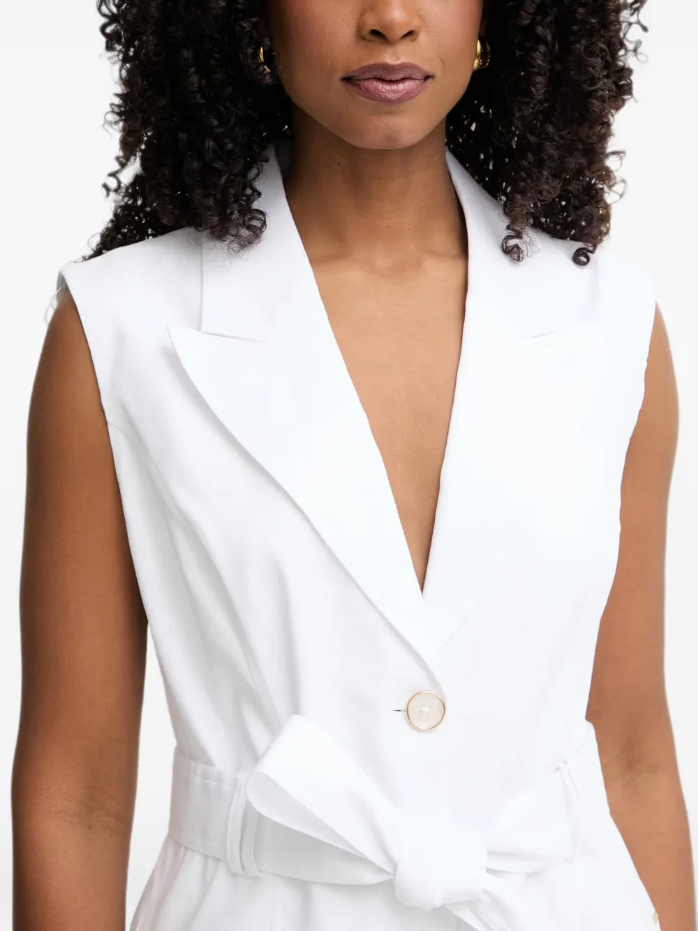 GUESS USA Blazer met ceintuur Wit