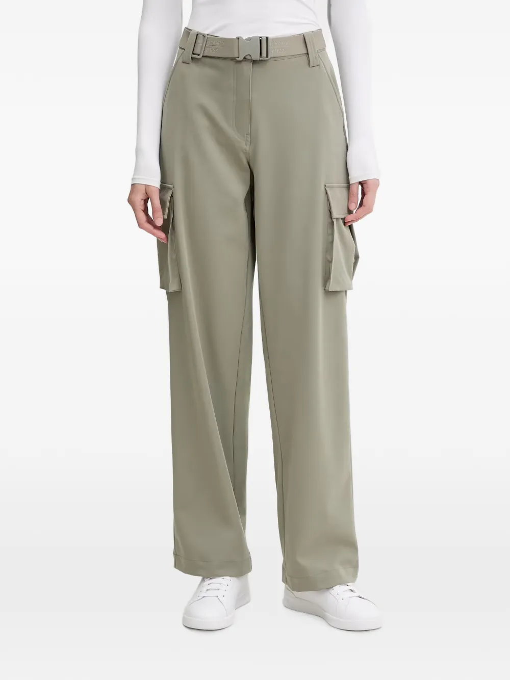 GUESS USA nylon cargo pants - Verde