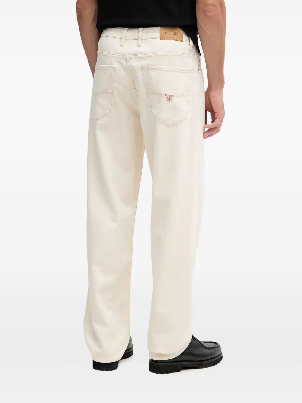 GUESS USA Owen ruimvallende jeans Beige