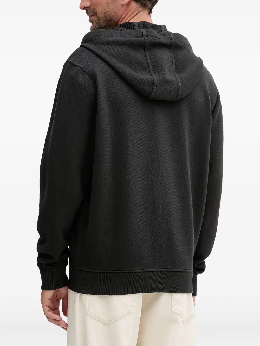 GUESS USA Impact hoodie met trekkoord en rits Zwart