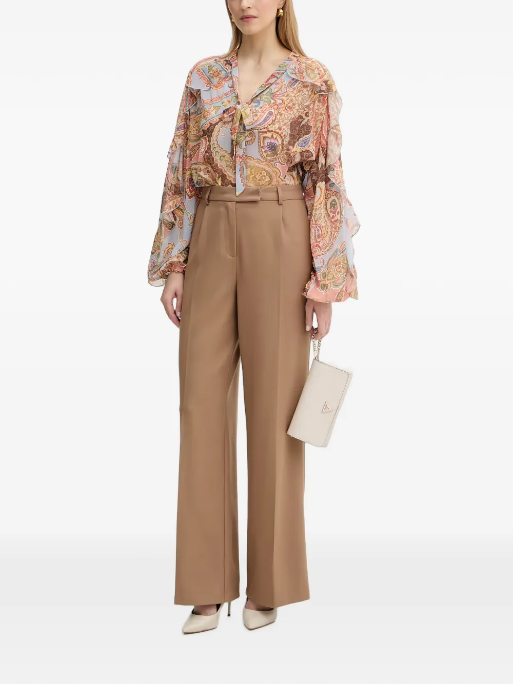 GUESS USA paisley-print blouse Oranje