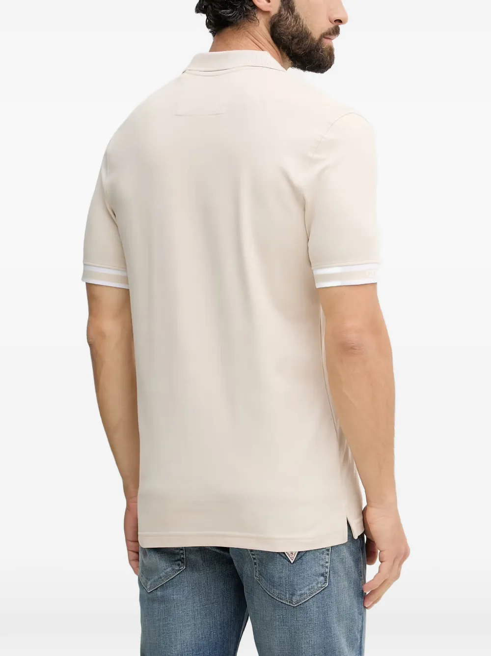 GUESS USA Eco Tipped Core poloshirt Beige