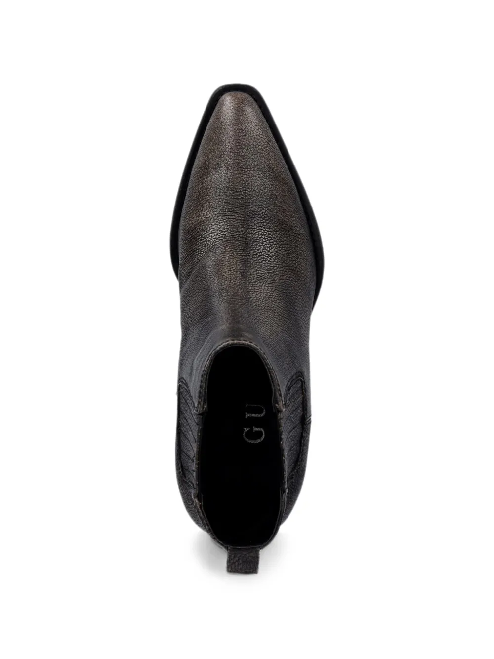 GUESS USA Wynie grainy-leather ankle boots Grijs