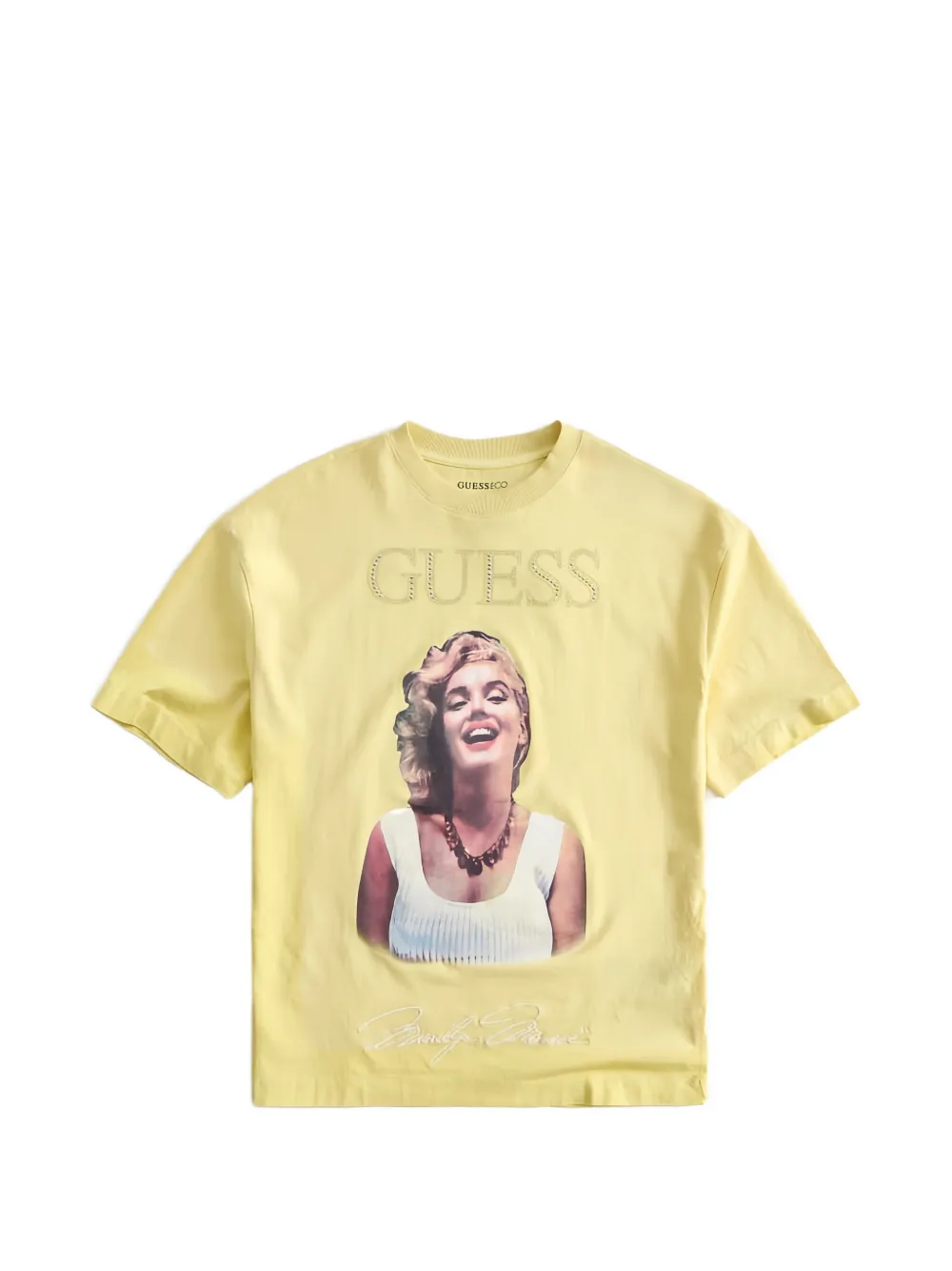GUESS USA Marilyn Monroe print rhinestone-embellished T-shirt