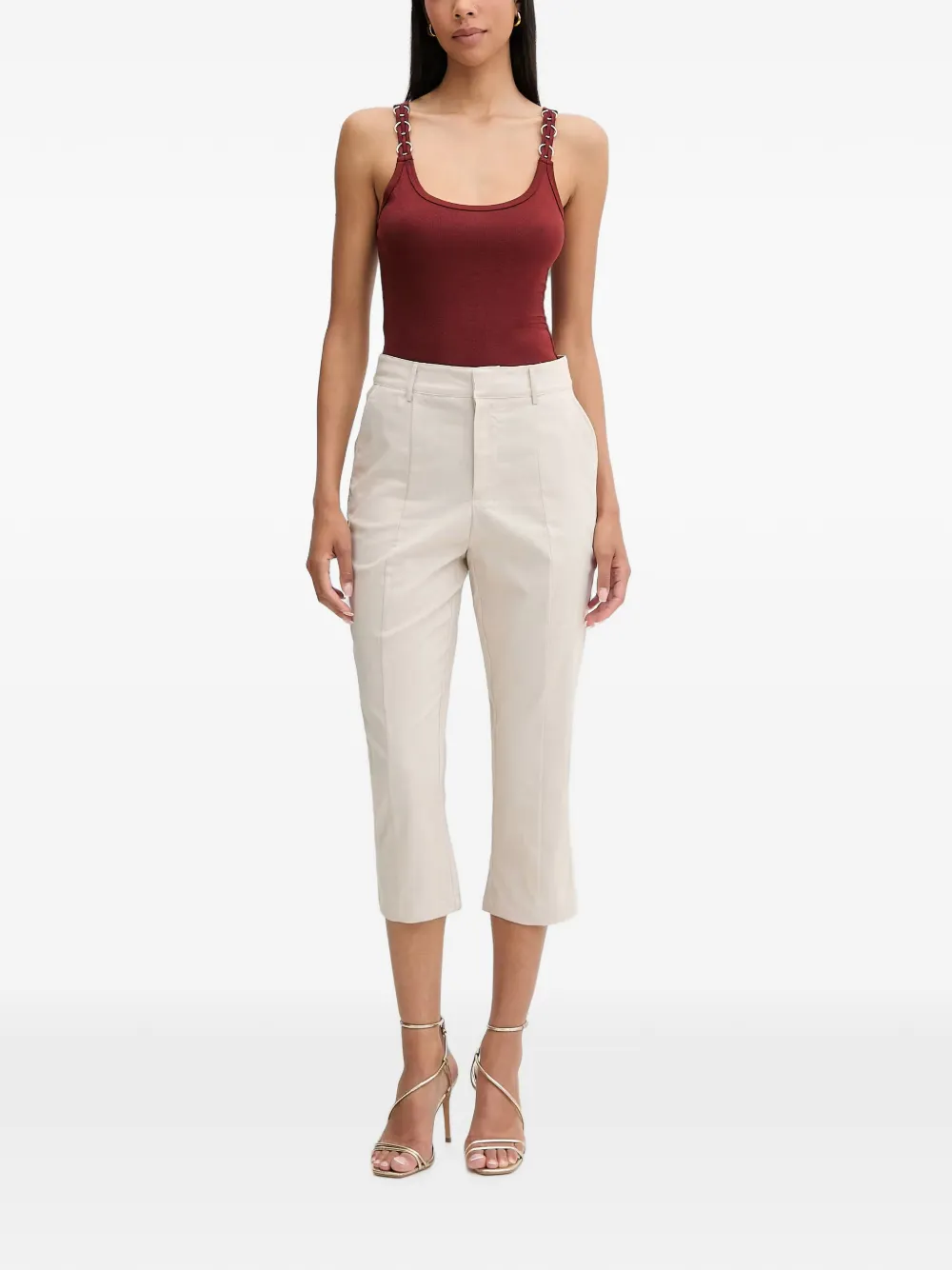 GUESS USA Pantaloni sartoriali crop - Toni neutri