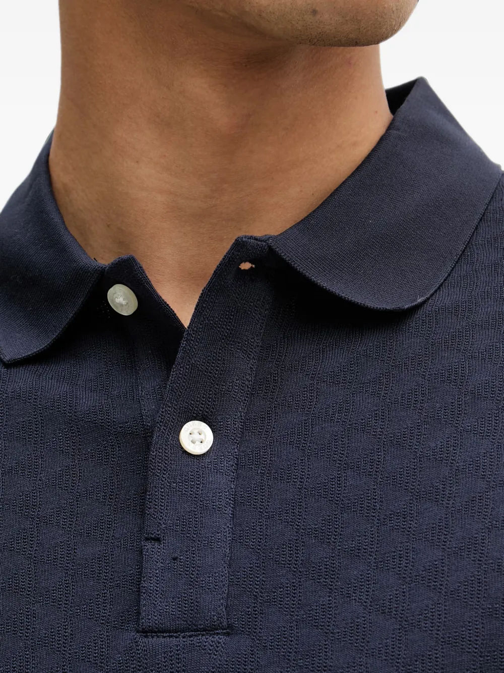 GUESS USA Poloshirt met geometrisch patroon Blauw
