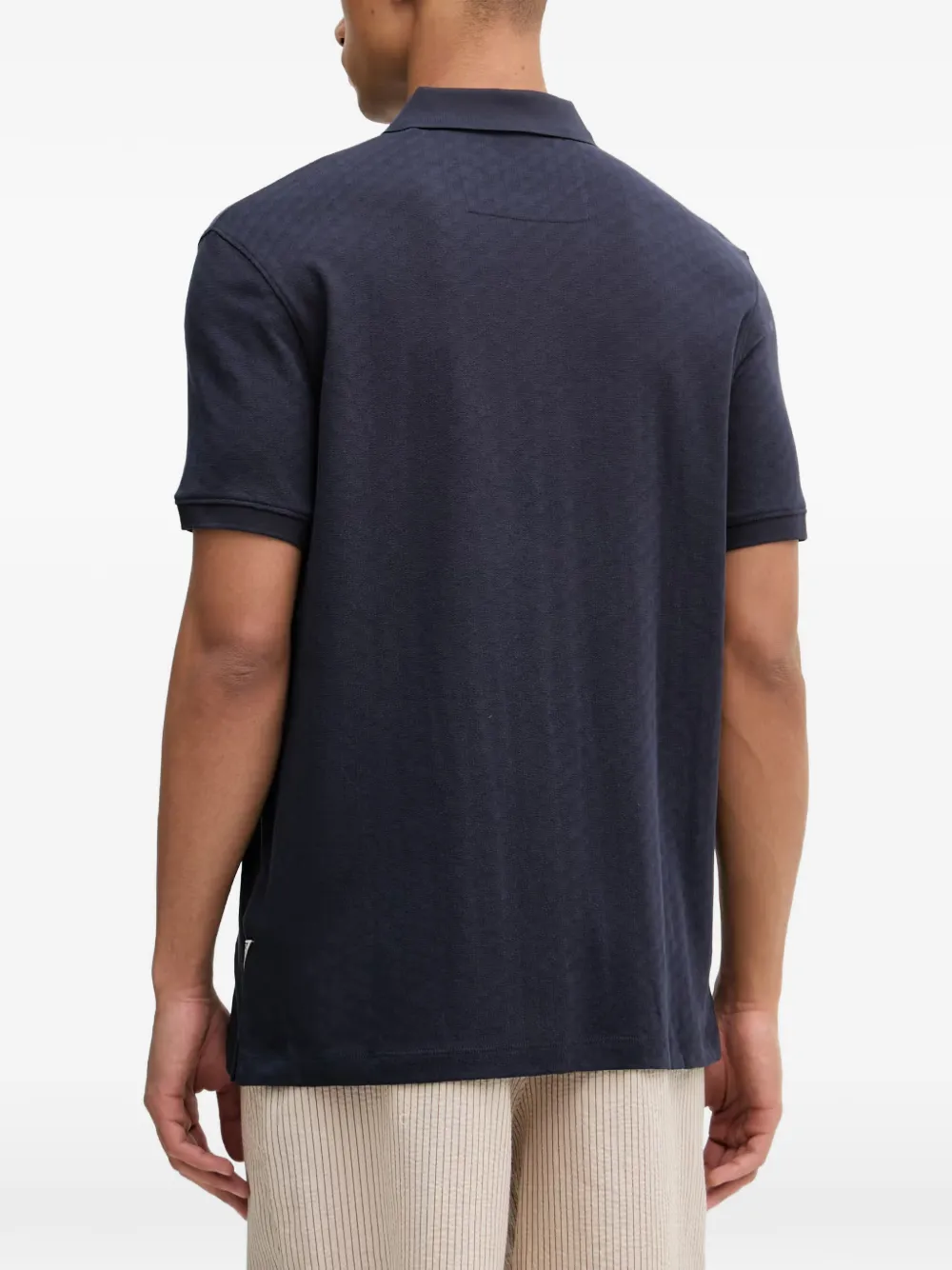 GUESS USA Poloshirt met geometrisch patroon Blauw
