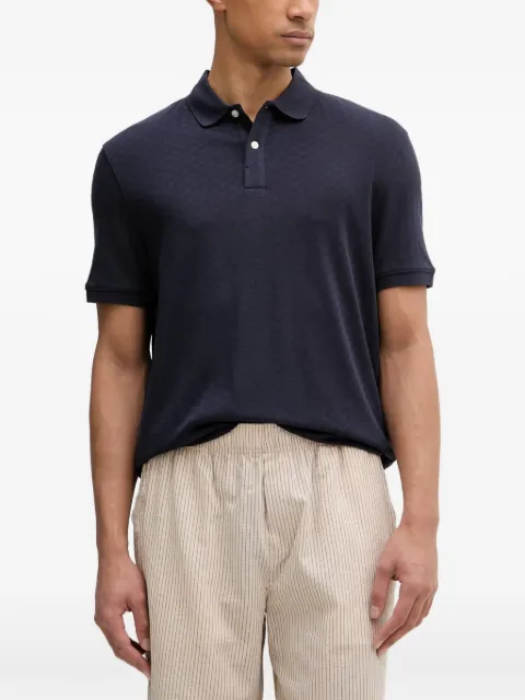 GUESS USA geometric-pattern short-sleeve polo shirt