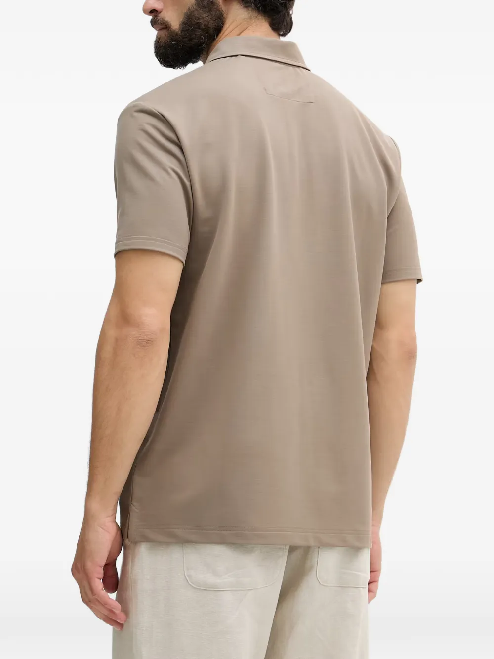 GUESS USA Poloshirt met geborduurd logo Beige