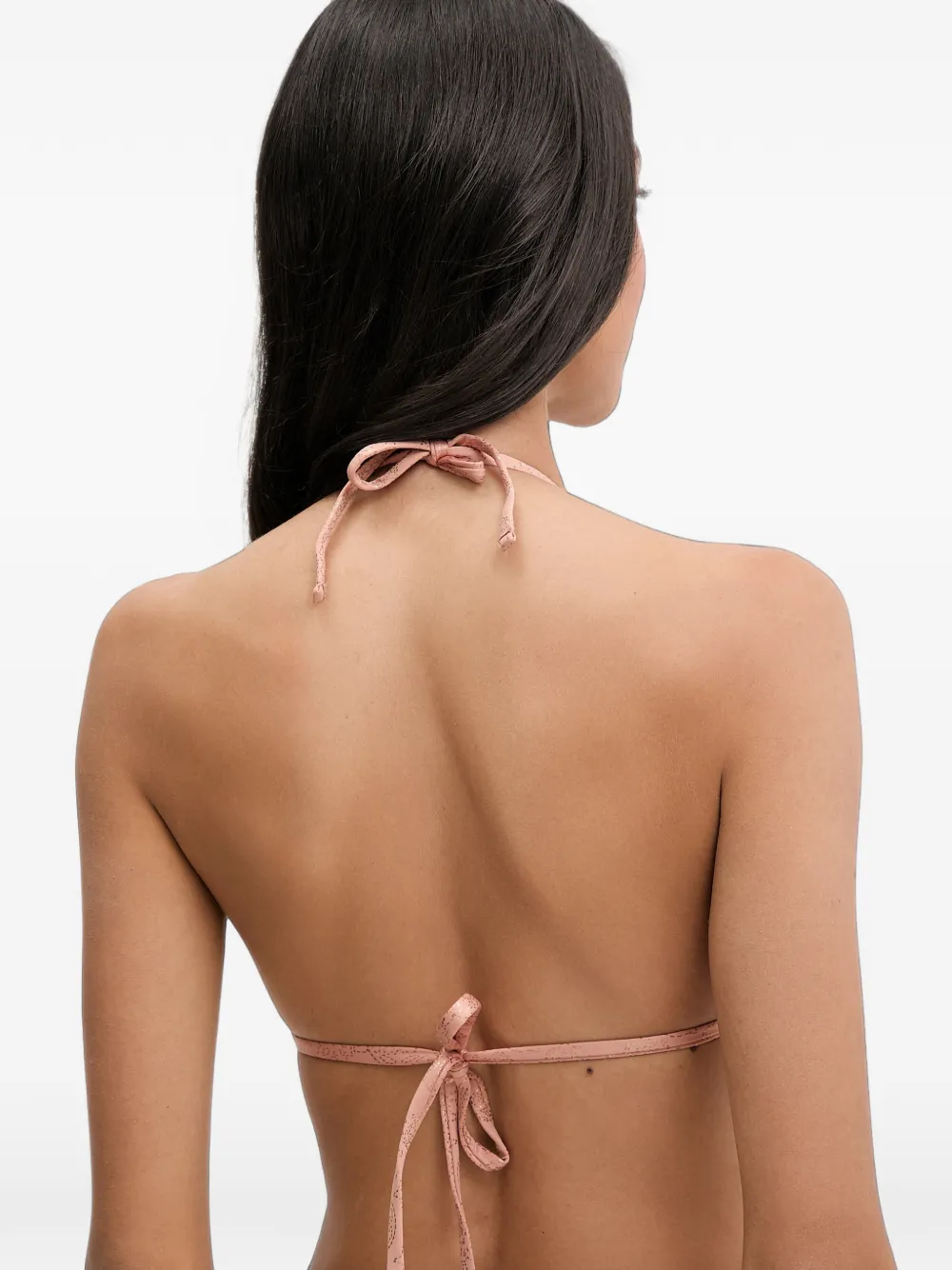GUESS USA Triangel bikini met logoplakkaat Roze