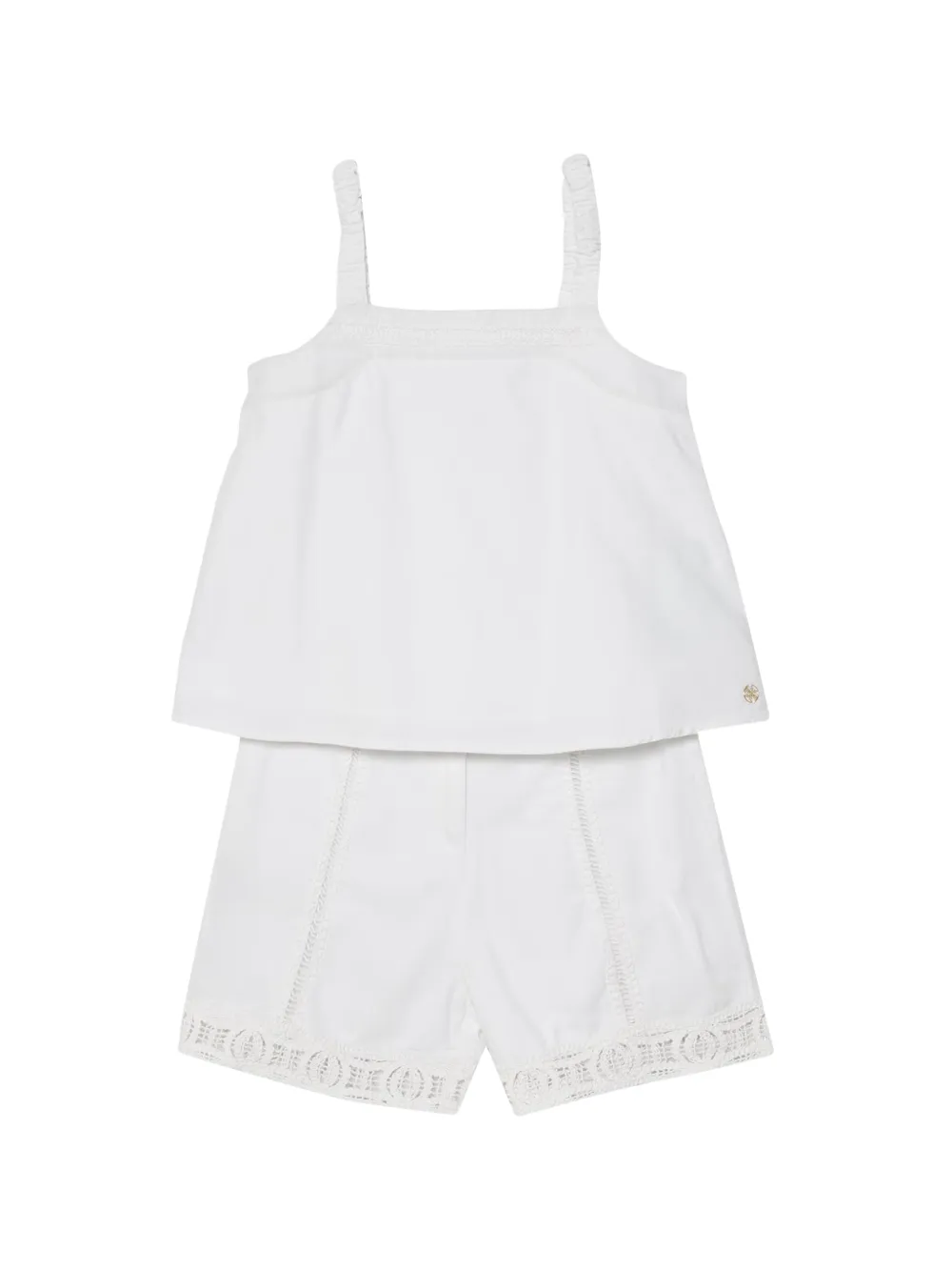 Guess kids crochet-trim shorts set Wit