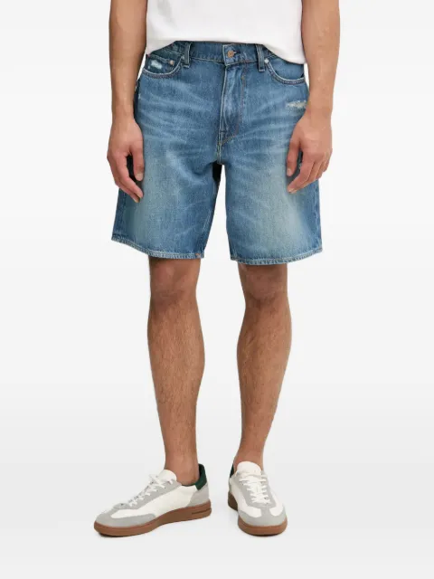 GUESS USA pantalones vaqueros cortos con efecto envejecido