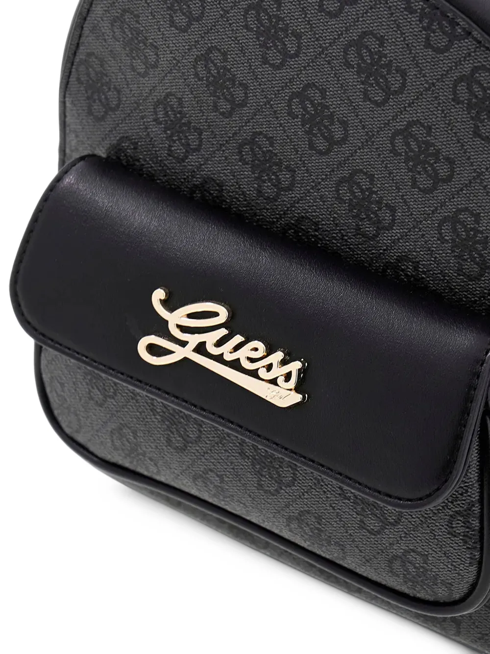 guess kids logo-print backpack Zwart