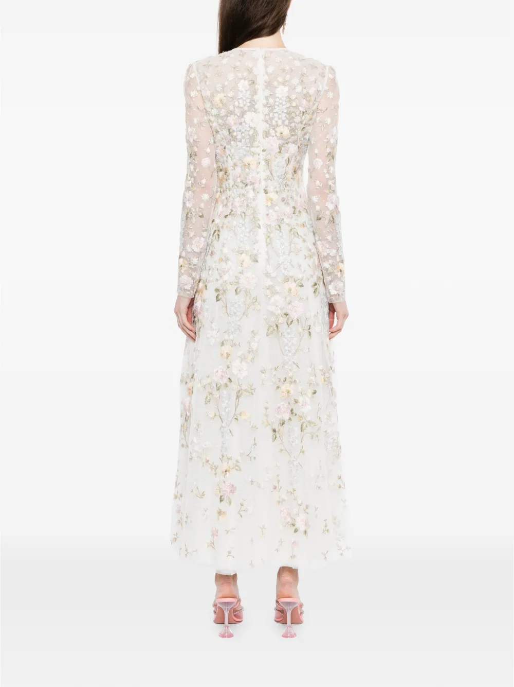 Needle & Thread Garden Rose avondjurk Beige