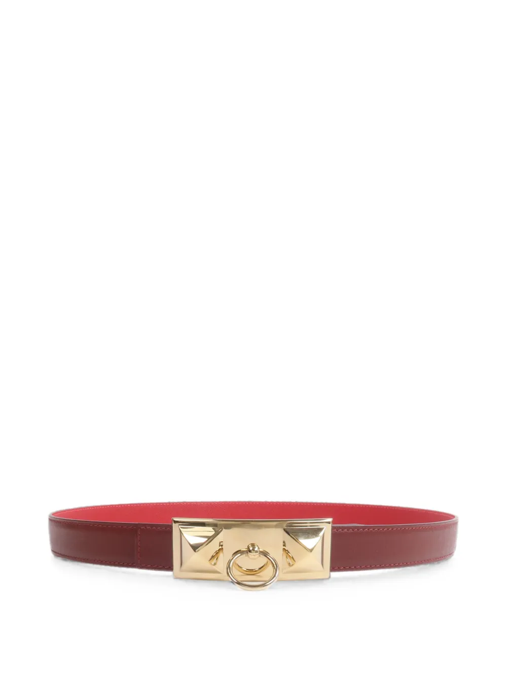 Hermès Pre-Owned 2012 Rivale reversible belt - Red