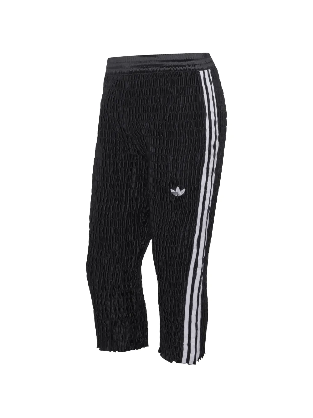 adidas Capri smocked side-stripe trousers - Schwarz