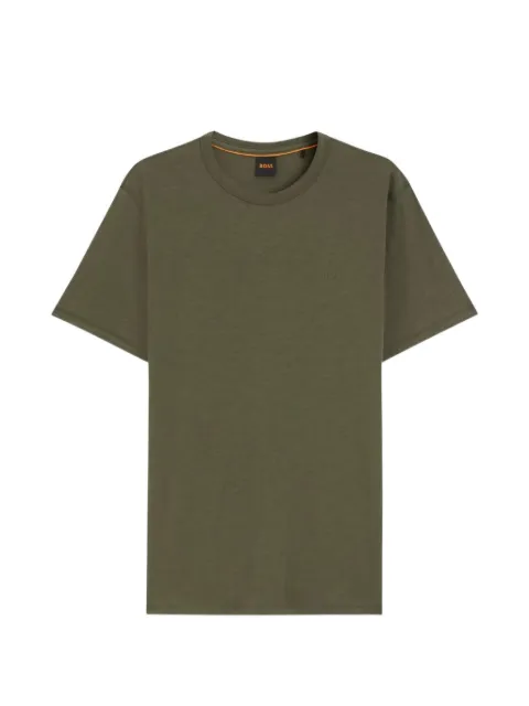 BOSS cotton-jersey T-shirt with logo detail