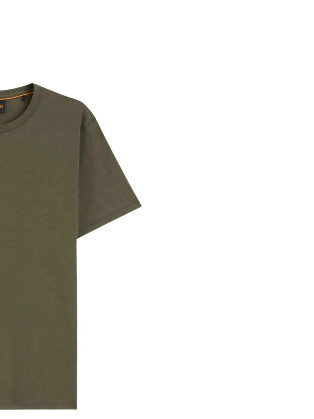BOSS T-shirt met geborduurd logo Groen