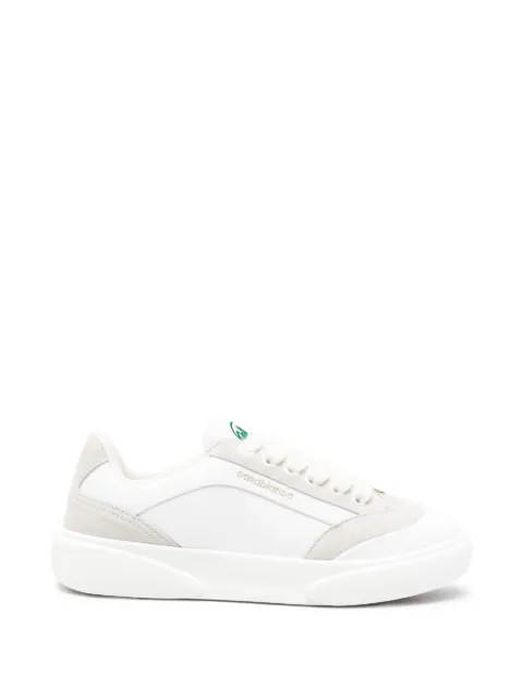 Casablanca tenis con paneles de gamuza y logo estampado