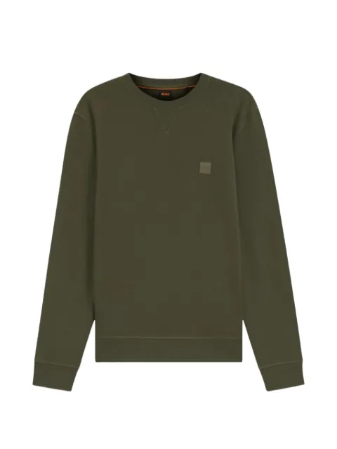 BOSS logo-patch sweatshirt