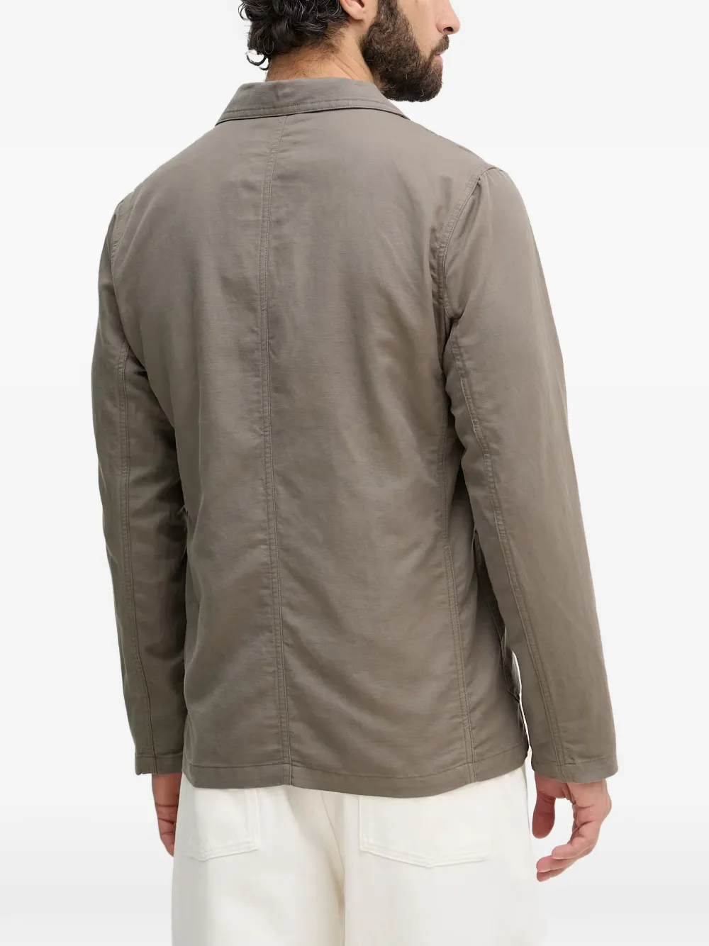 Lindbergh Blazer met opgestikte zak en gekerfde revers Bruin