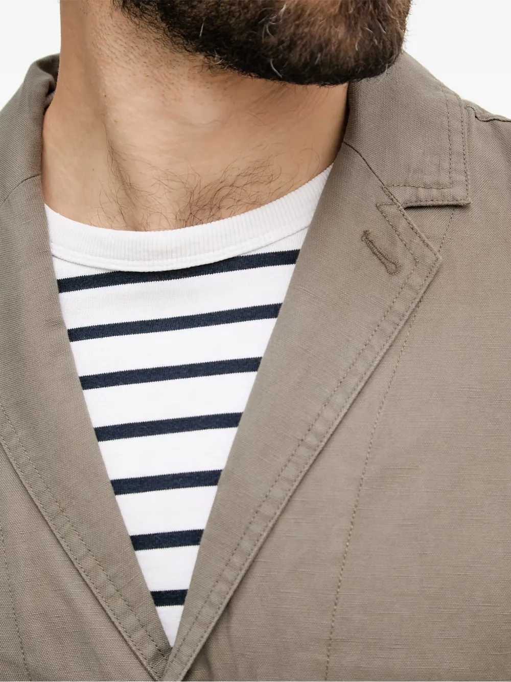 Lindbergh Blazer met opgestikte zak en gekerfde revers Bruin