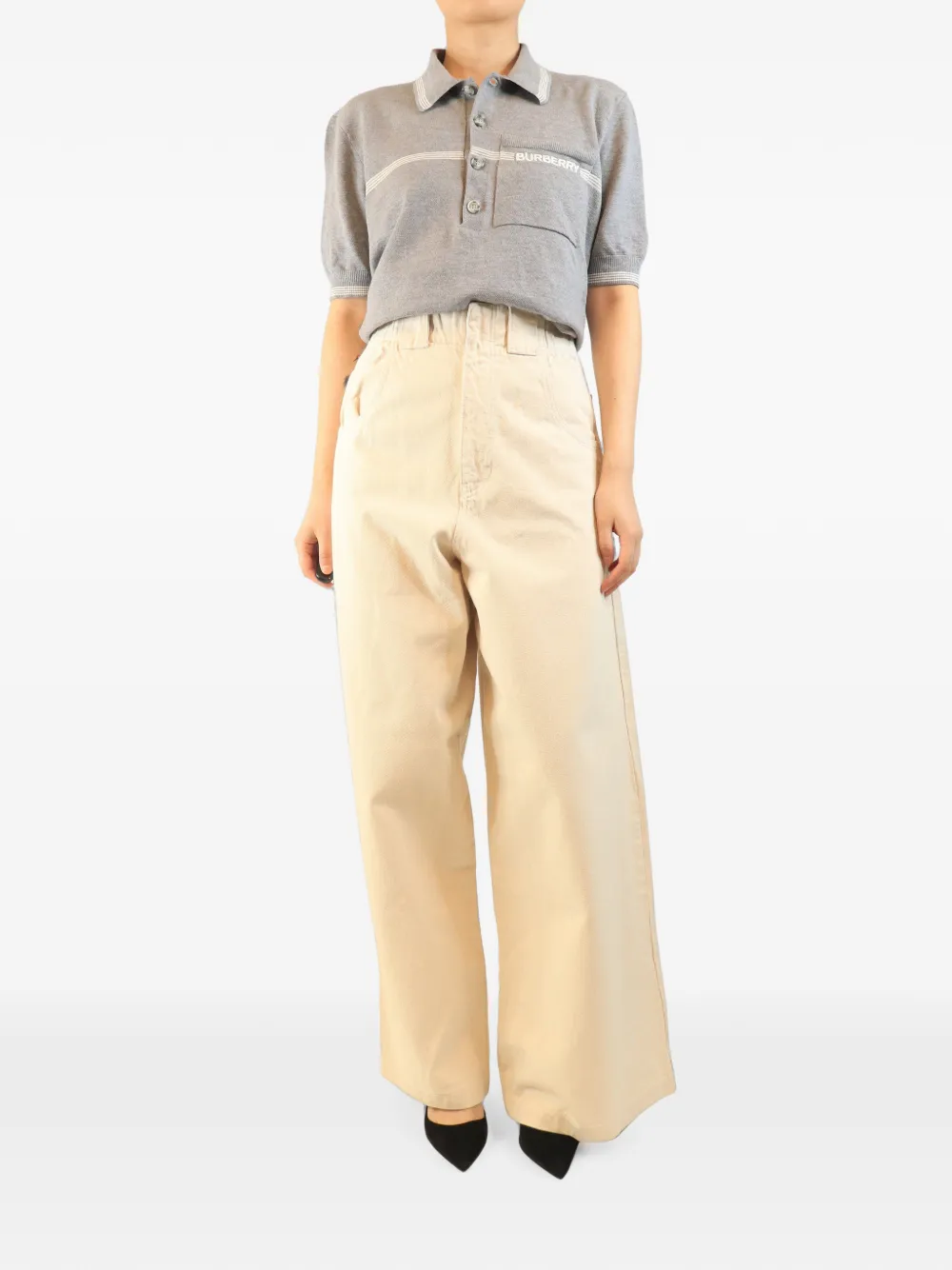 Raey high-rise wide-leg jeans - Toni neutri