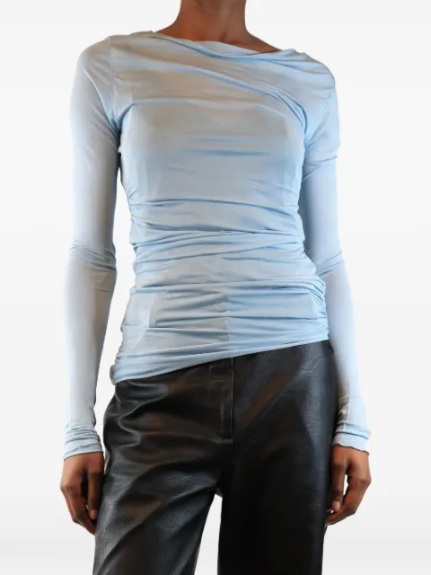Blumarine Vintage ruched long-sleeved T-shirt