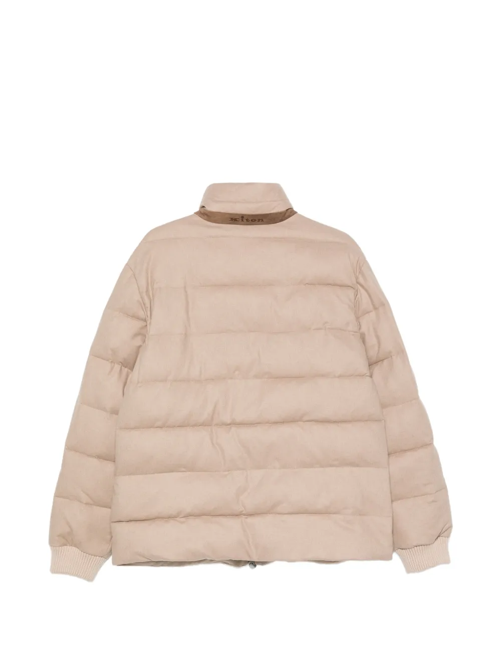 Kiton Gewatteerd jack Beige