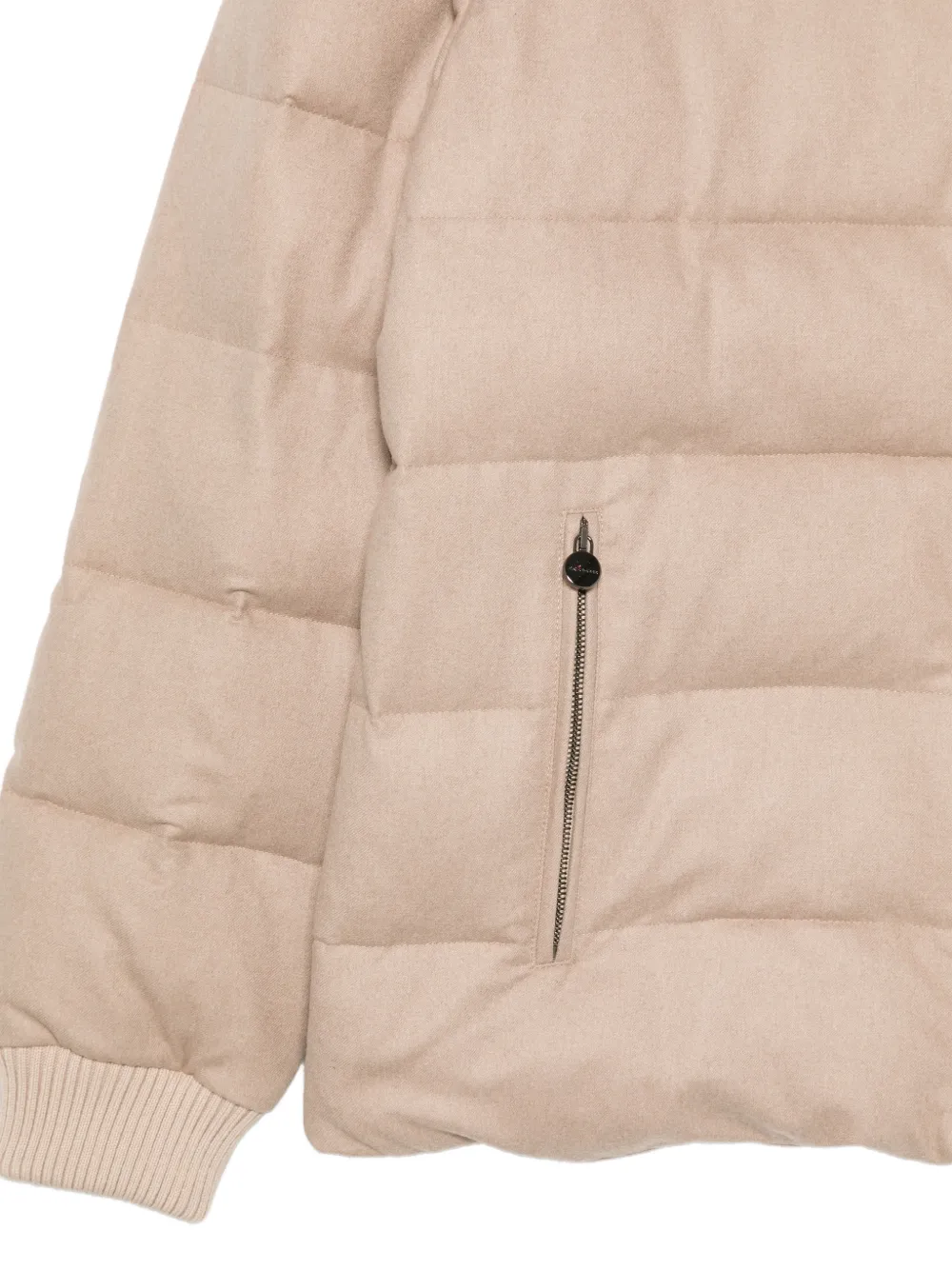Kiton Gewatteerd jack Beige