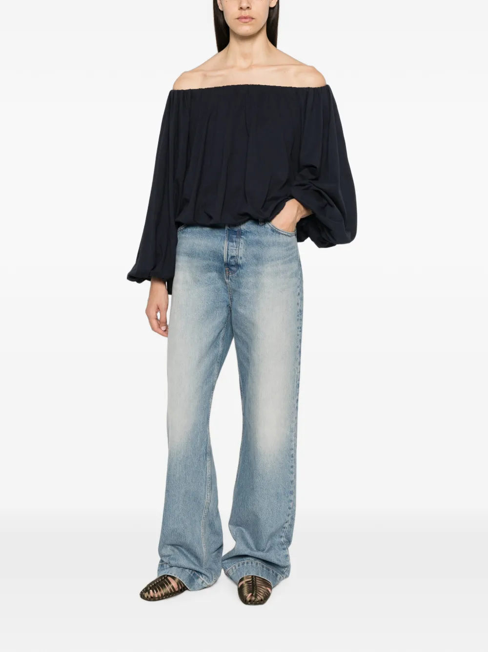Dorothee Schumacher Off-shoulder top Blauw