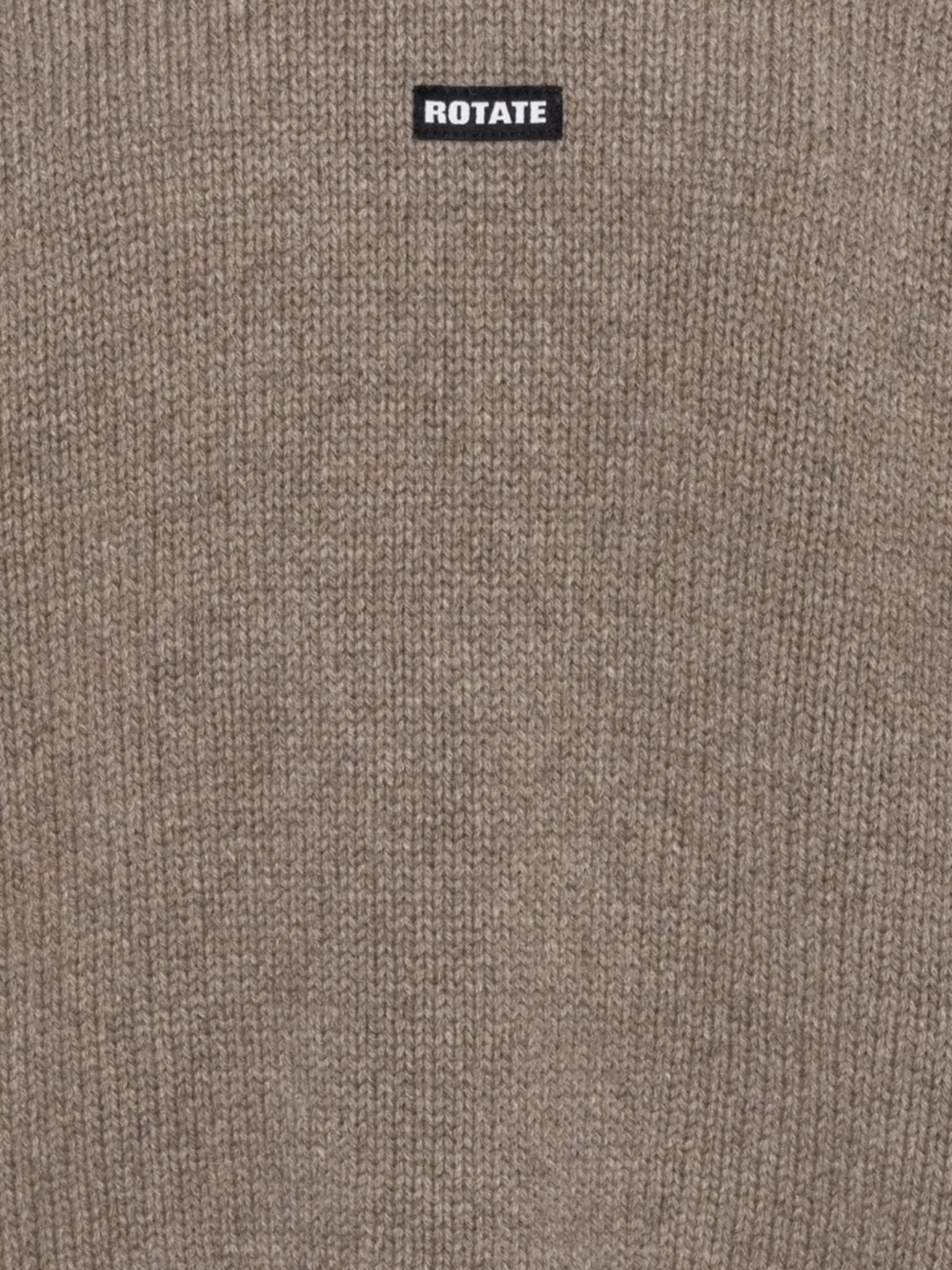 ROTATE BIRGER CHRISTENSEN Trui met logo-patch en veters Bruin