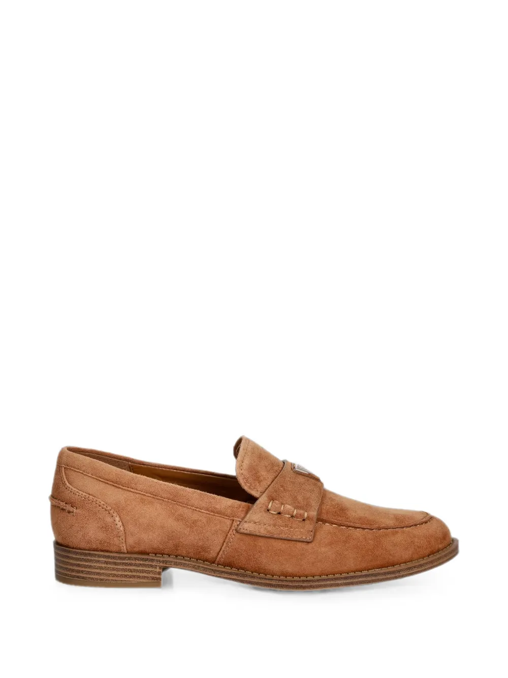 GUESS USA logo-plaque suede loafers Bruin
