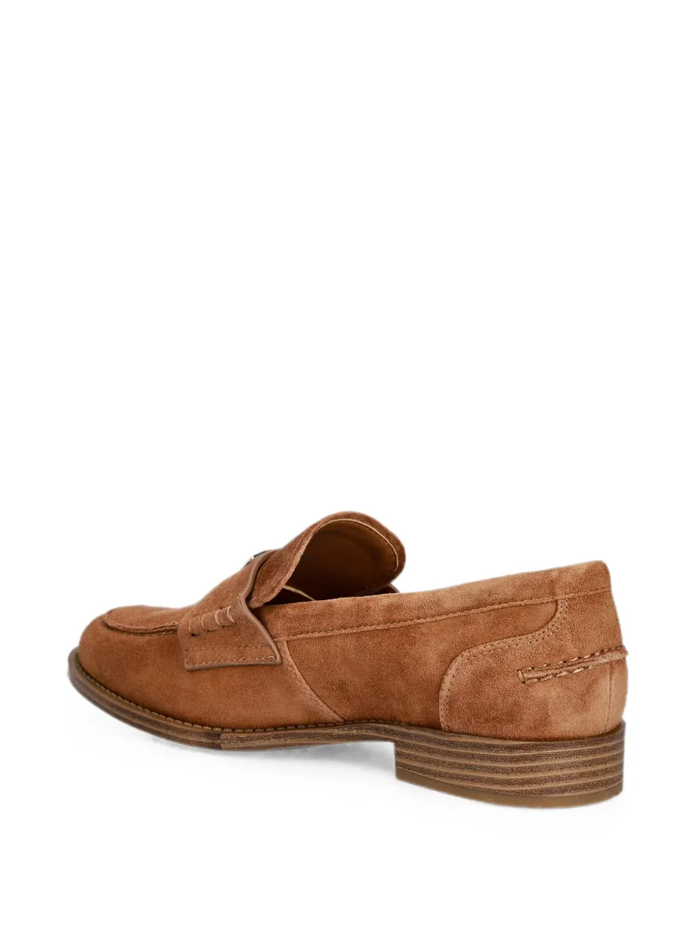 GUESS USA logo-plaque suede loafers Bruin