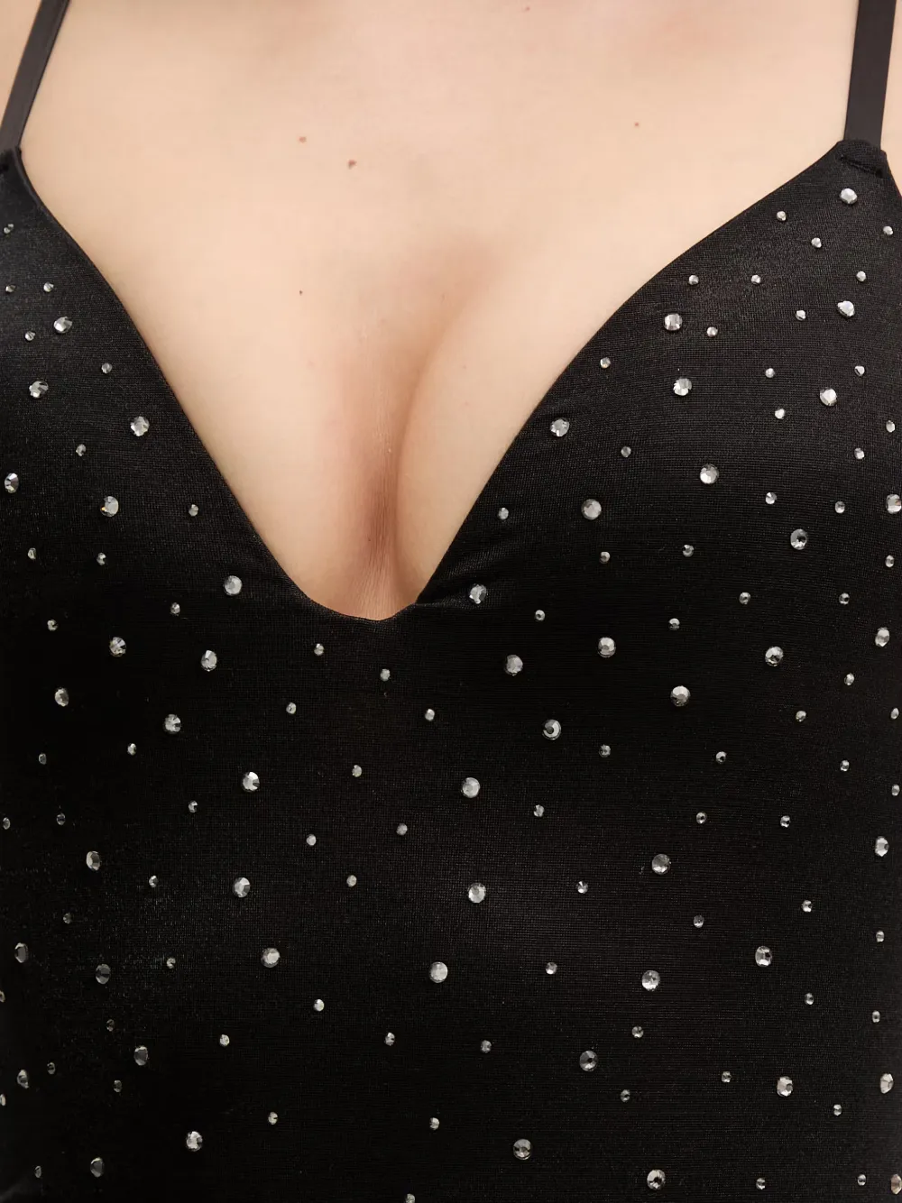 GUESS USA Isa gewatteerde body Zwart