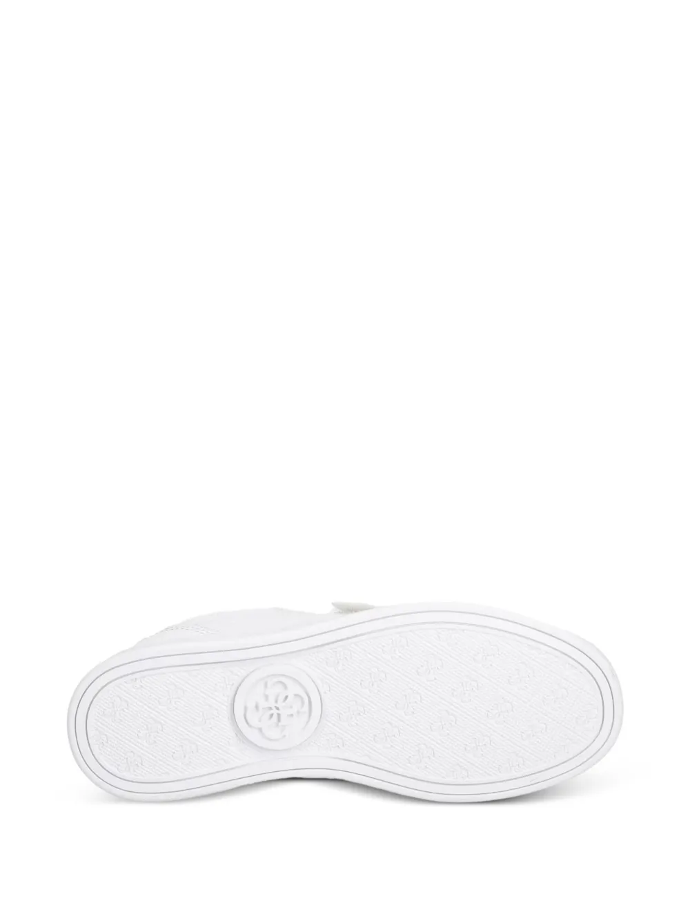 GUESS USA logo-embossed buckle-detail sneakers Wit