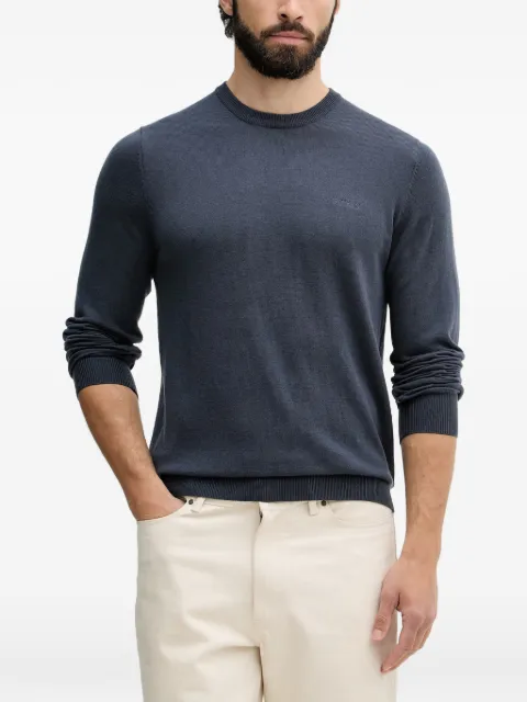 GUESS USA logo-embroidered crew-neck sweater
