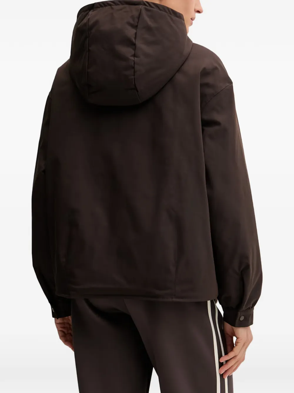 GUESS USA logo-plaque hooded jacket Bruin