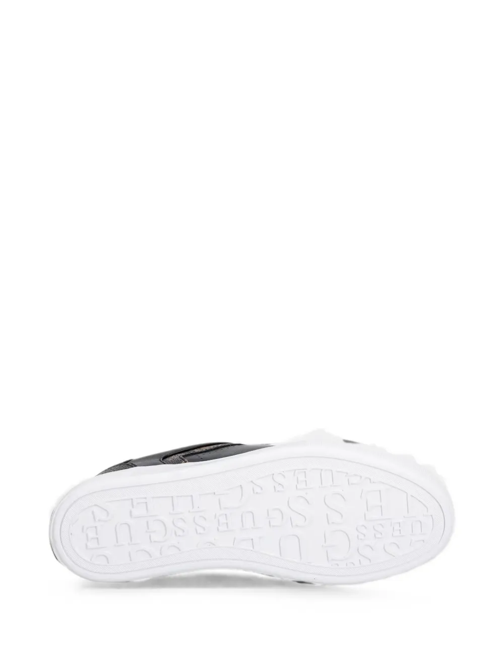 GUESS USA logo-print panelled sneakers Zwart