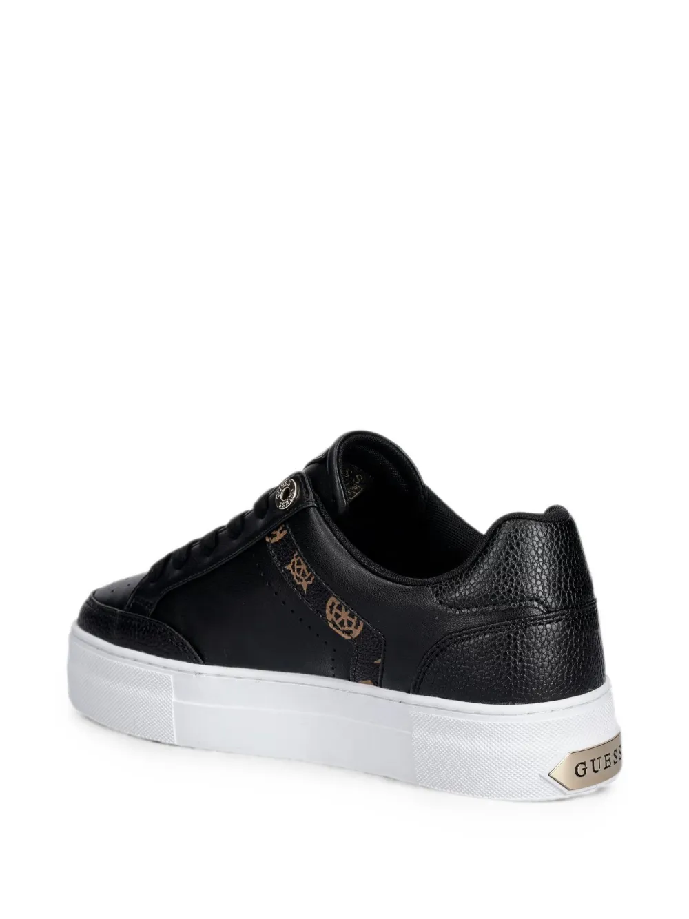 GUESS USA logo-print panelled sneakers Zwart