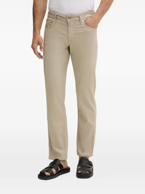 GUESS USA Angels logo-patch five-pocket trousers