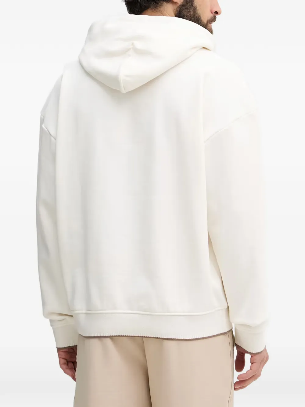 GUESS USA Hoodie met geborduurd logo Beige