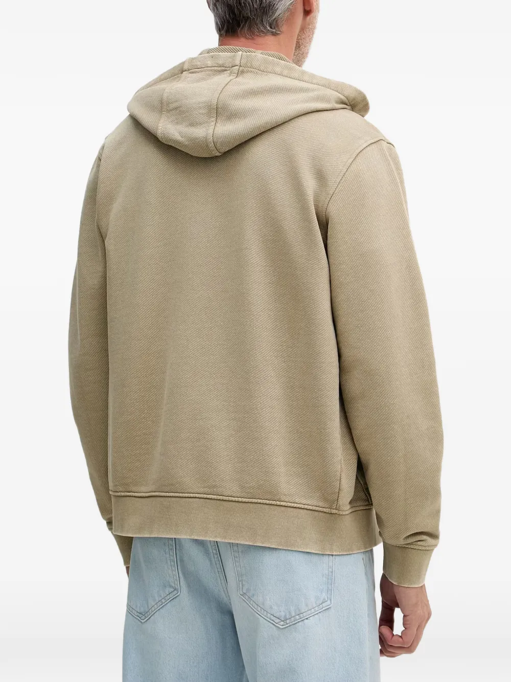 GUESS USA Imapct hoodie met trekkoord en rits Beige