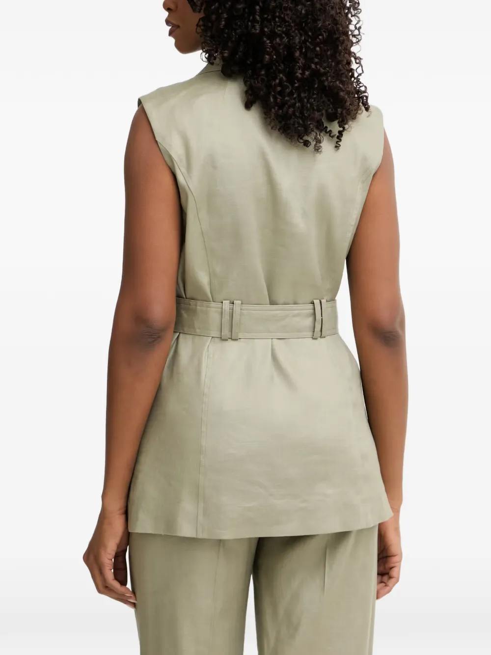 GUESS USA Blazer met elastische tailleband Groen