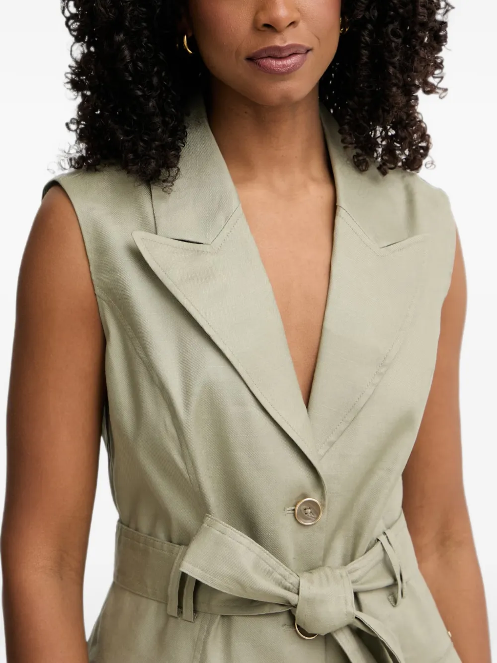 GUESS USA Blazer met elastische tailleband Groen