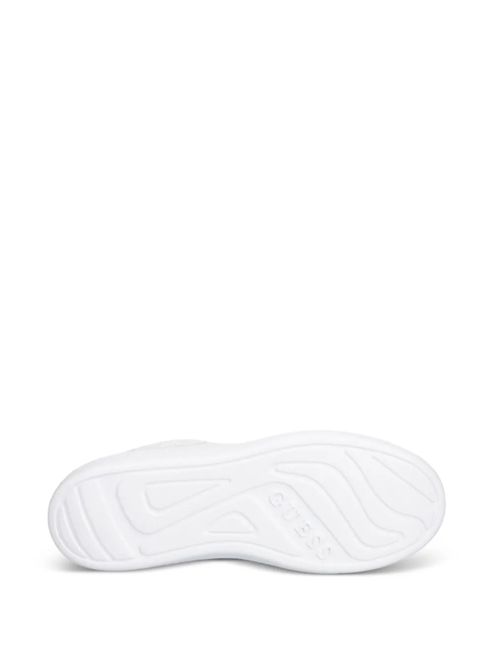 GUESS USA Fireup genuine leather sneakers Wit