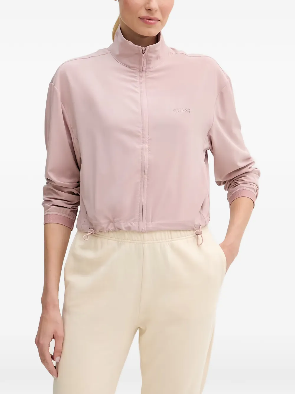 GUESS USA high-neck sweatshirt - Rosa