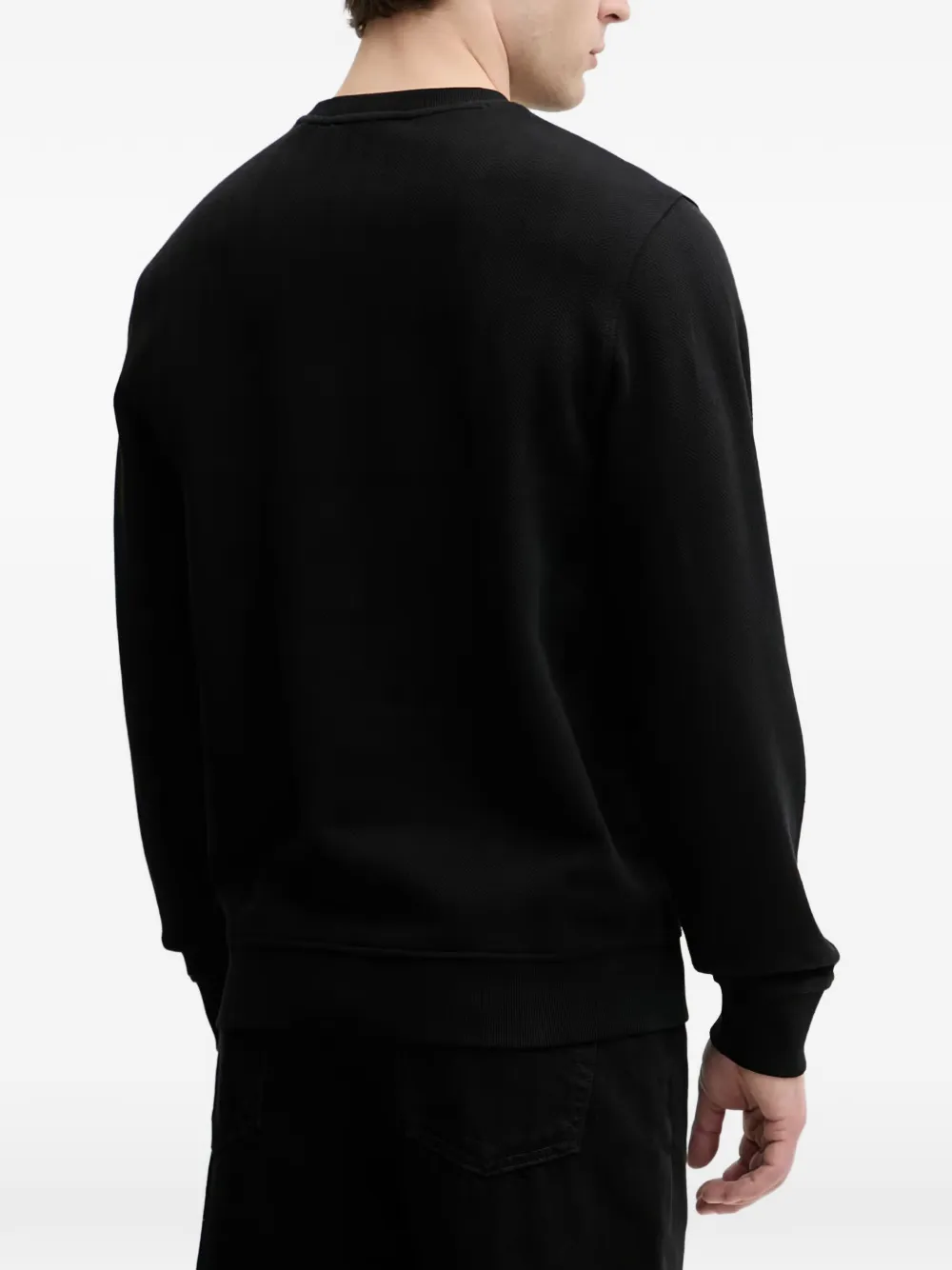 GUESS USA Sweater met geborduurd logo Zwart