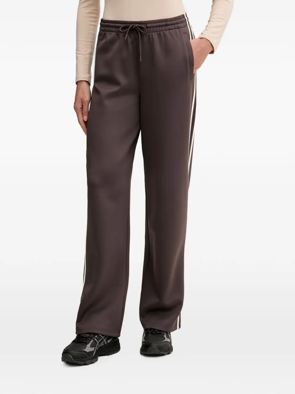 GUESS USA side-stripe drawstring-waist track pants - Marrone