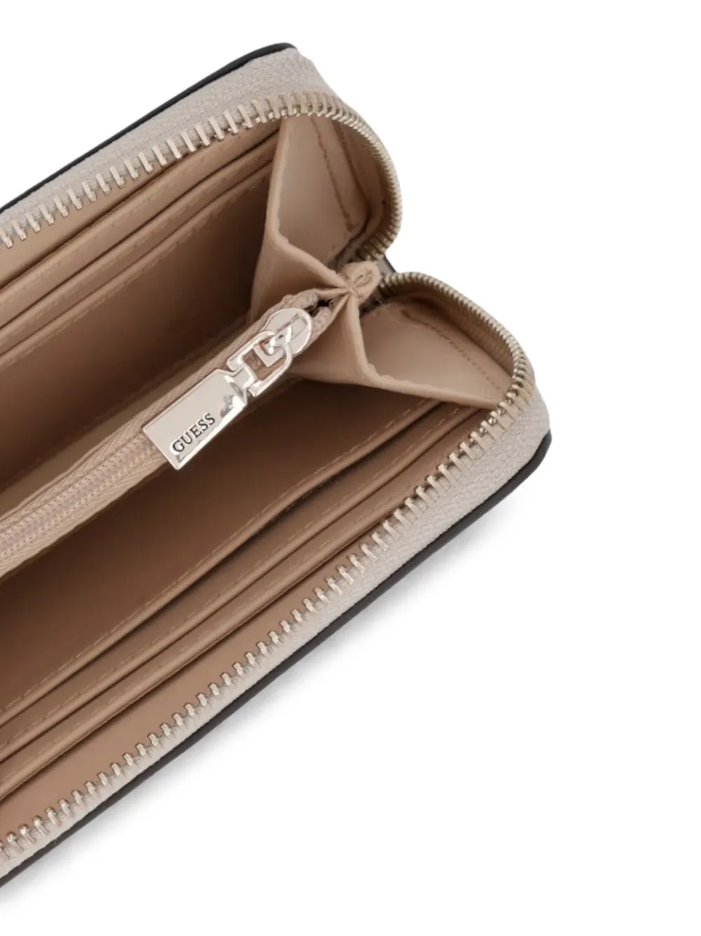 GUESS USA Audrey logo-plaque zip-around wallet Grijs
